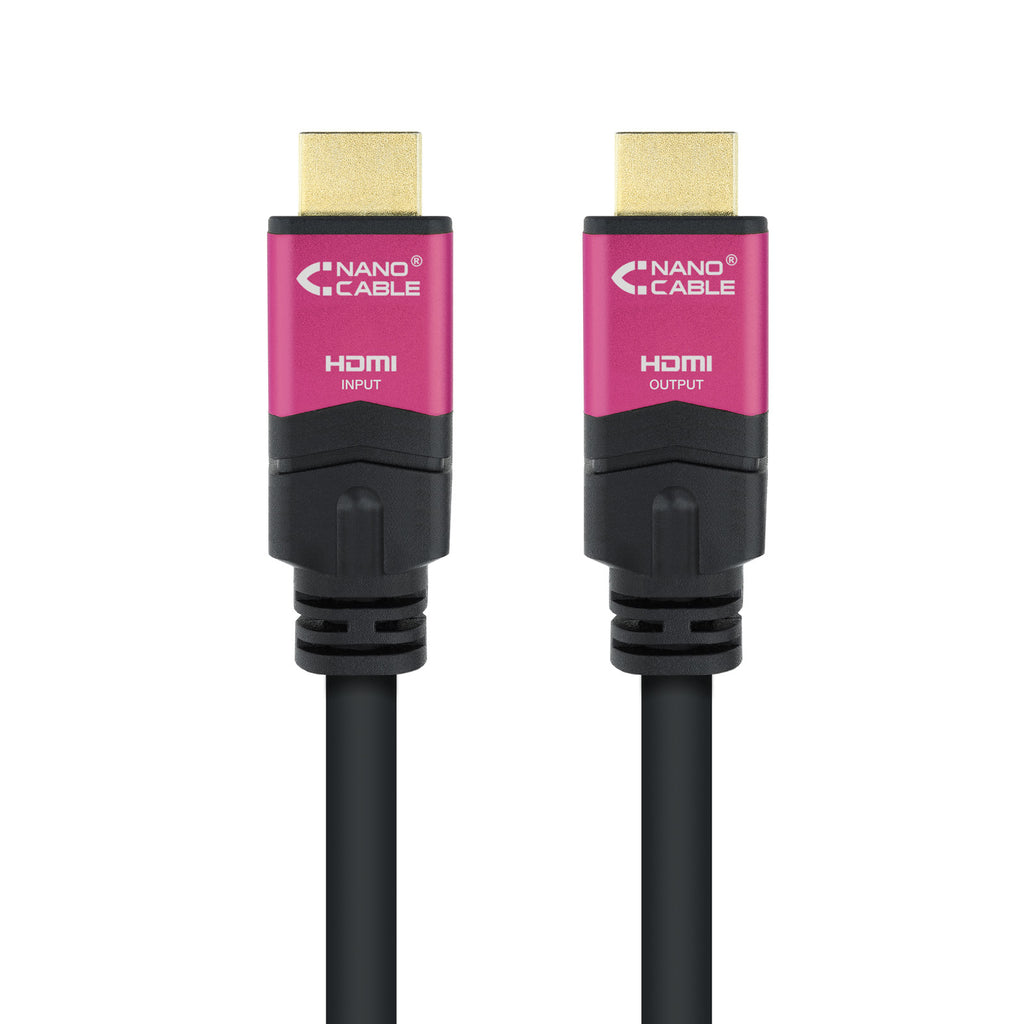 Nanocable 10.15.3730 cable HDMI 30 m HDMI tipo A (Estándar) Negro, Rosa (3)