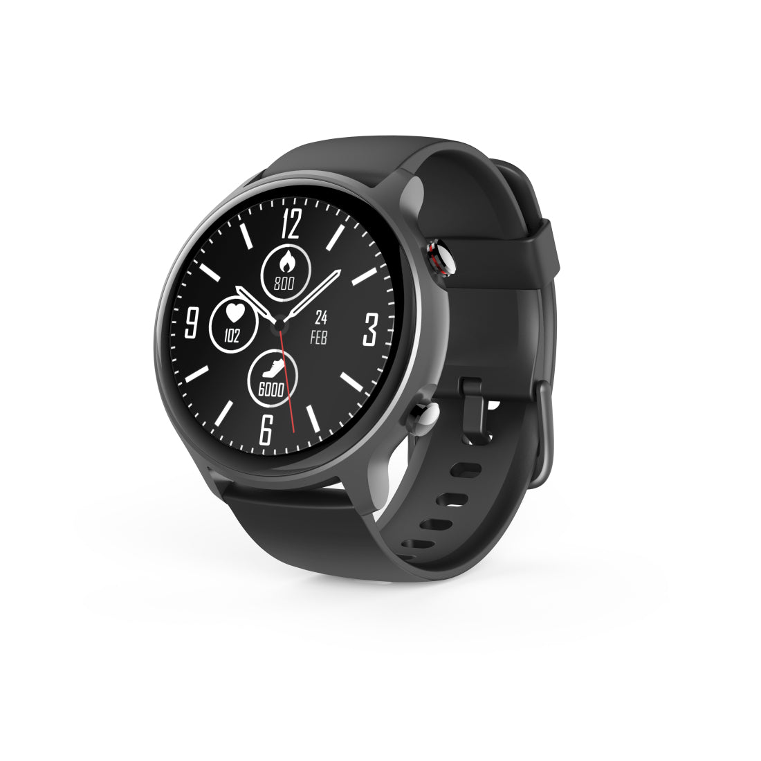 Hama Fit Watch 6910 3,25 cm (1.28") LCD 46 mm Digital Pantalla táctil Gris GPS (satélite)