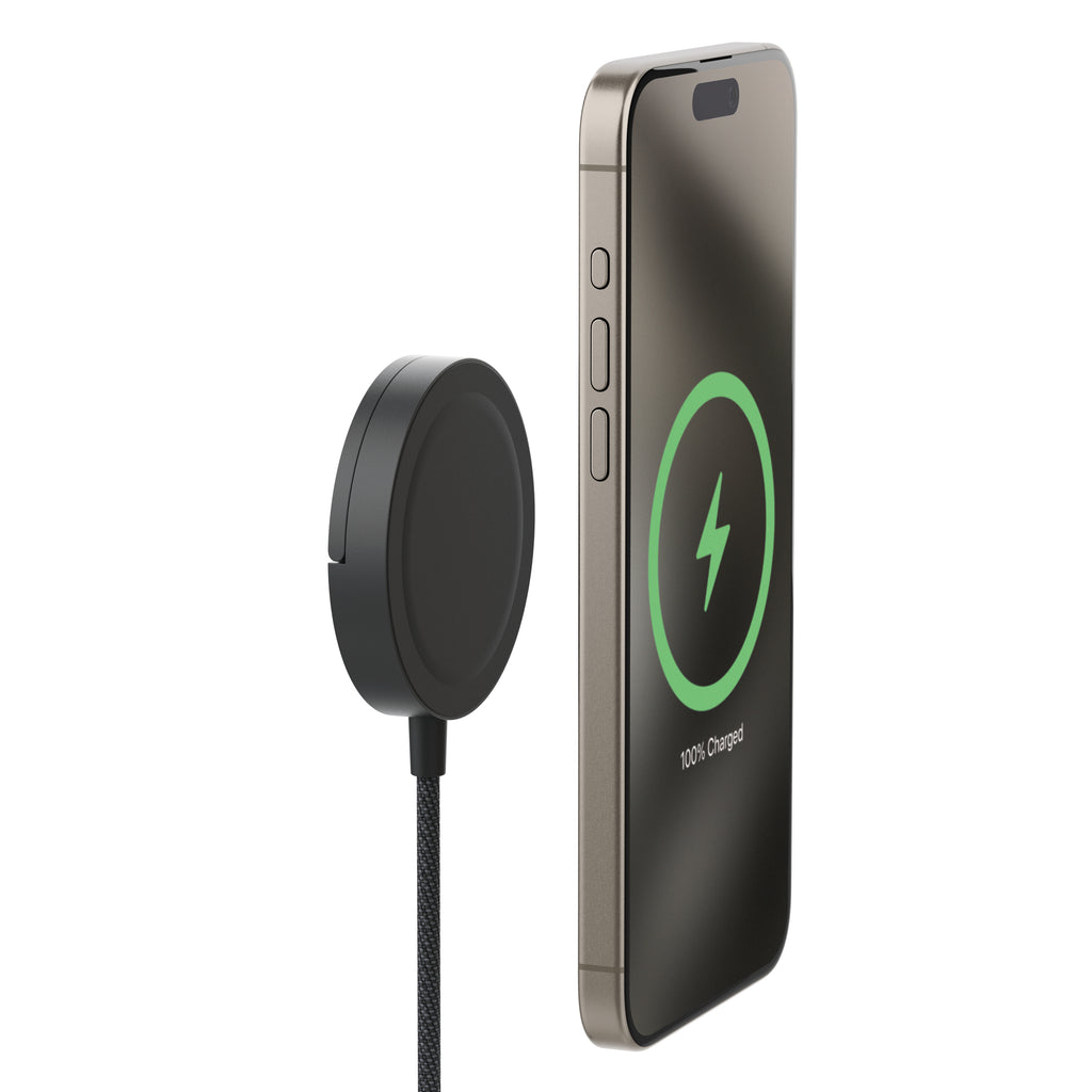 mophie Qi2 Magnetic Charger Smartphone Negro USB Cargador inalámbrico Carga
