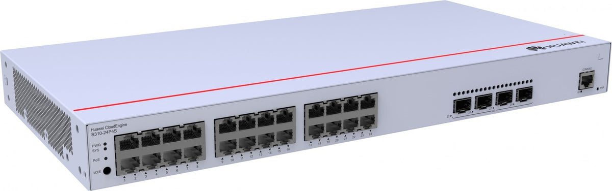 Huawei Switch S310-24P4S (24*GE ports, 4*GE SFP ports, PoE+, AC power) (2)