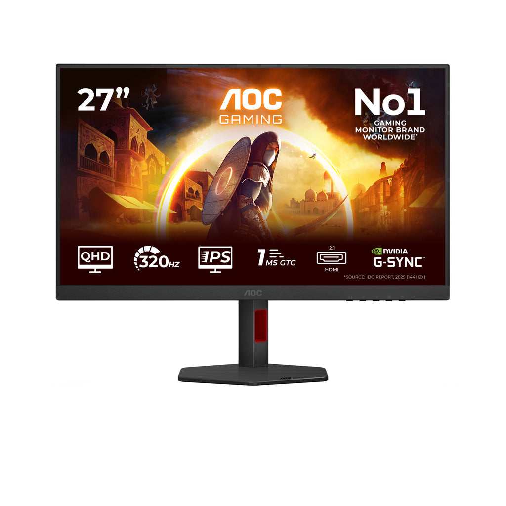 AOC G4 Q27G4SRU pantalla para PC 68,6 cm (27") 2560 x 1440 Pixeles Quad HD LED Negro, Rojo