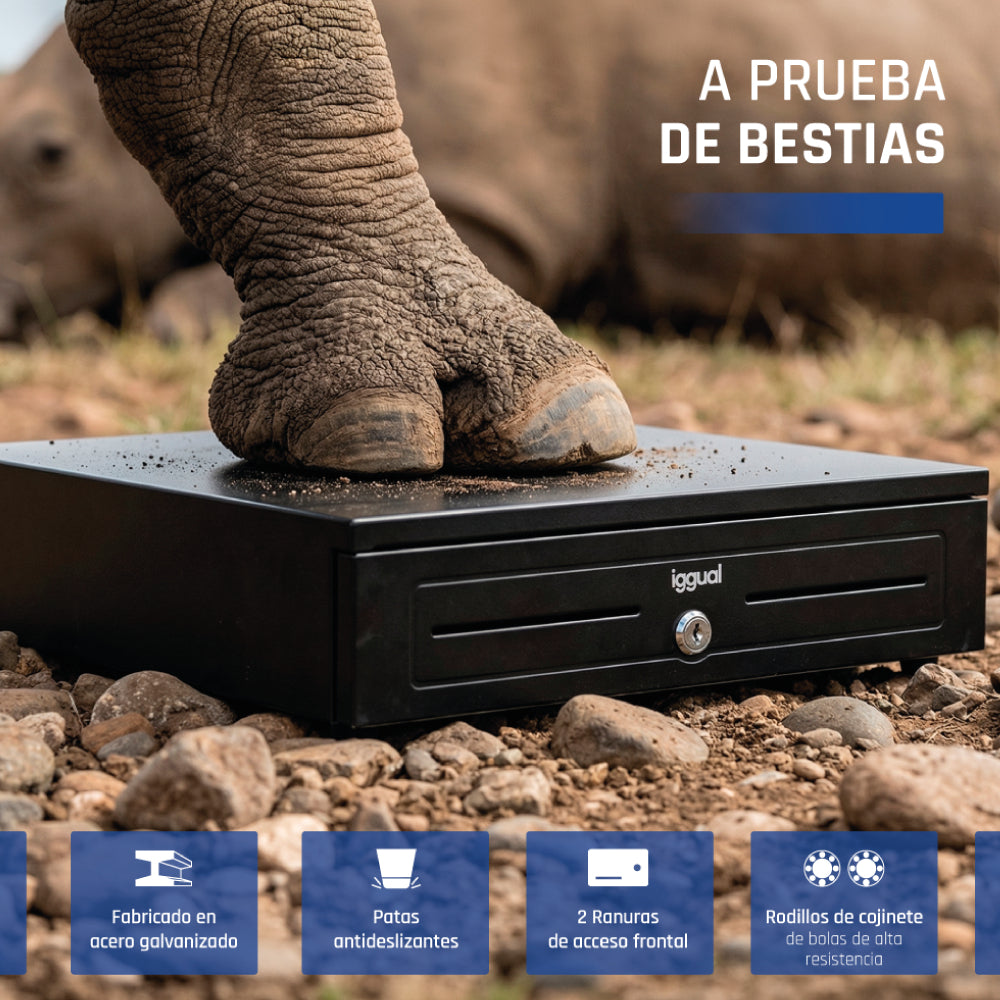 iggual IRON-HD Cajón de efectivo automático y manual (4)