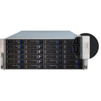 Inter-Tech 4U-4424 Rack Negro, Plata