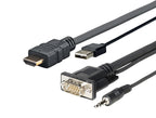 Vivolink PROHDMIMVGA5 adaptador de cable de vídeo 5 m HDMI + VGA (D-Sub) + USB Type-A + 3.5mm Negro (2)