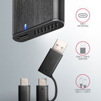 Axagon EEM2-SB2 caja para disco duro externo Caja externa para unidad de estado sólido (SSD) Negro M.2 (6)