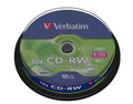 Verbatim CD-RW 12x 700 MB 10 pieza(s)