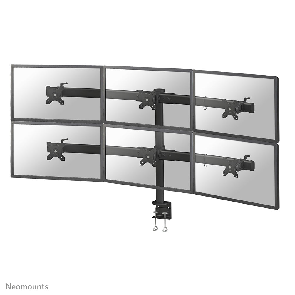 Neomounts FPMA-D700D6 soporte para monitor 68,6 cm (27") Escritorio Negro