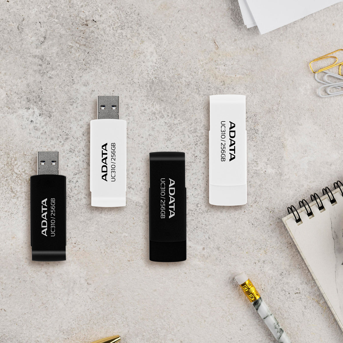 ADATA UC310 unidad flash USB 256 GB USB tipo A 3.2 Gen 1 (3.1 Gen 1) Blanco (6)