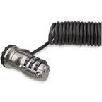 StarTech.com LTLOCK3DCOIL cable antirrobo Negro, Acero inoxidable