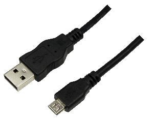 LogiLink 0.60m USB A-USB Micro B cable USB USB 2.0 0,60 m Micro-USB B 0,48 Gbit/s Negro (2)