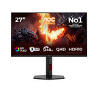 AOC G4 Q27G4ZDRAD pantalla para PC 67,3 cm (26.5") 2560 x 1440 Pixeles Quad HD OLED Negro, Rojo