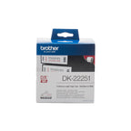 Brother DK-22251 cinta para impresora de etiquetas Negro y rojo sobre blanco (5)