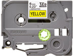 Brother TZE-611 cinta para impresora de etiquetas Negro sobre amarillo (5)