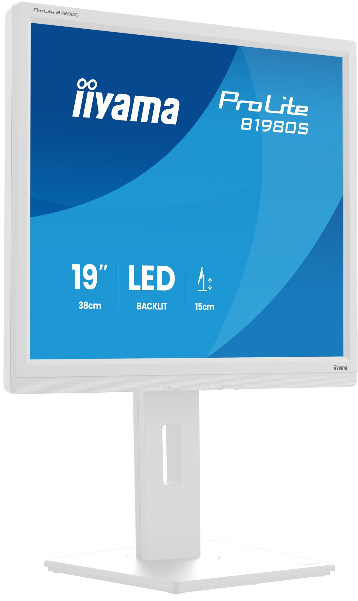 iiyama ProLite B1980S-W1 pantalla para PC 48,3 cm (19") 1280 x 1024 Pixeles SVGA LED Blanco (2)