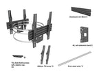 Multibrackets 3076 soporte para pantalla de señalización 165,1 cm (65") Negro (5)