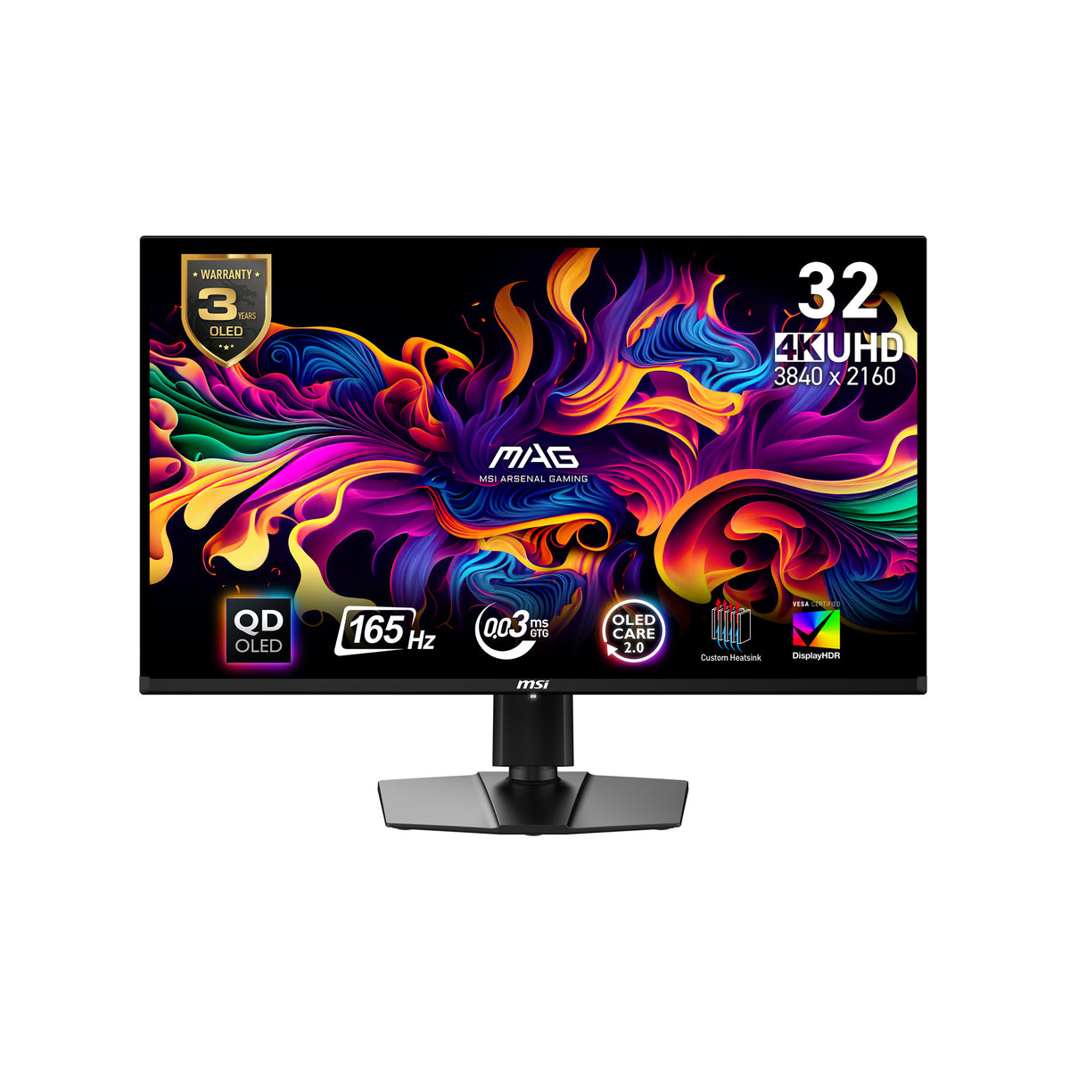 MSI MAG 321UPDE QD-OLED pantalla para PC 80 cm (31.5") 3840 x 2160 Pixeles 4K Ultra HD Negro (2)