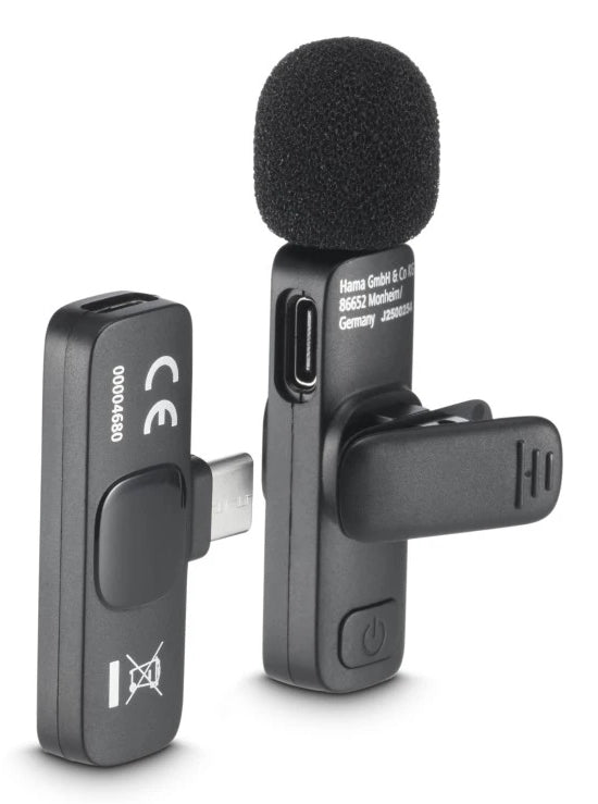 Hama Smart Wireless Negro Micrófono de corbata/solapa (3)