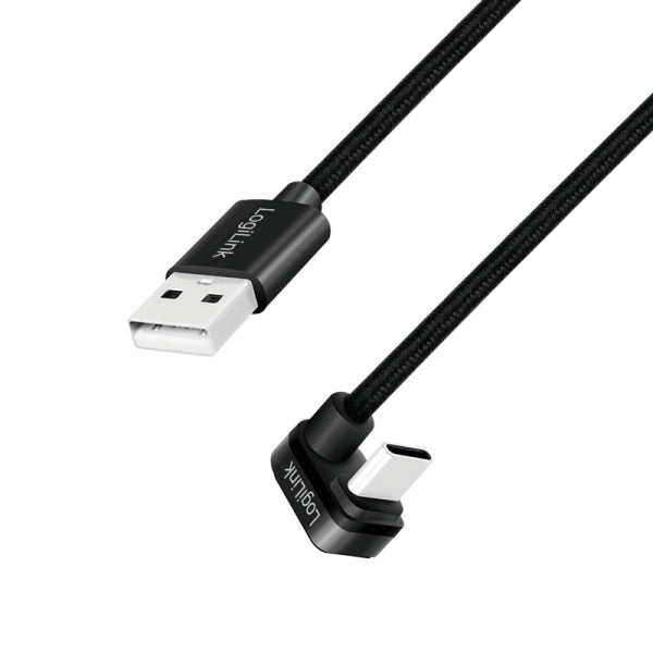LogiLink CU0195 cable USB USB 2.0 3 m USB A USB C 0,48 Gbit/s 60 W Negro (2)