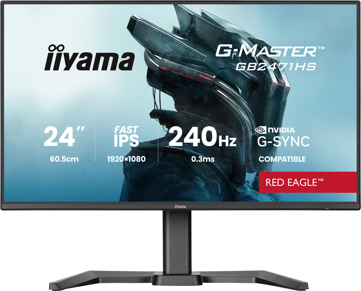 iiyama G-MASTER GB2471HS-B1 pantalla para PC 60,5 cm (23.8") 1920 x 1080 Pixeles Full HD Negro