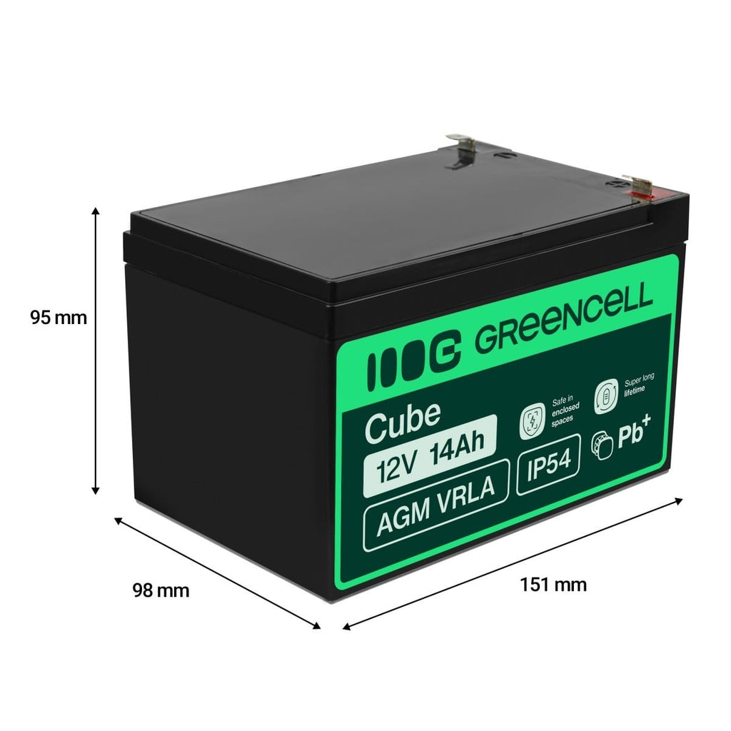 Green Cell AGM Battery 12V 14Ah - Battery - 14.000 mAh (2)