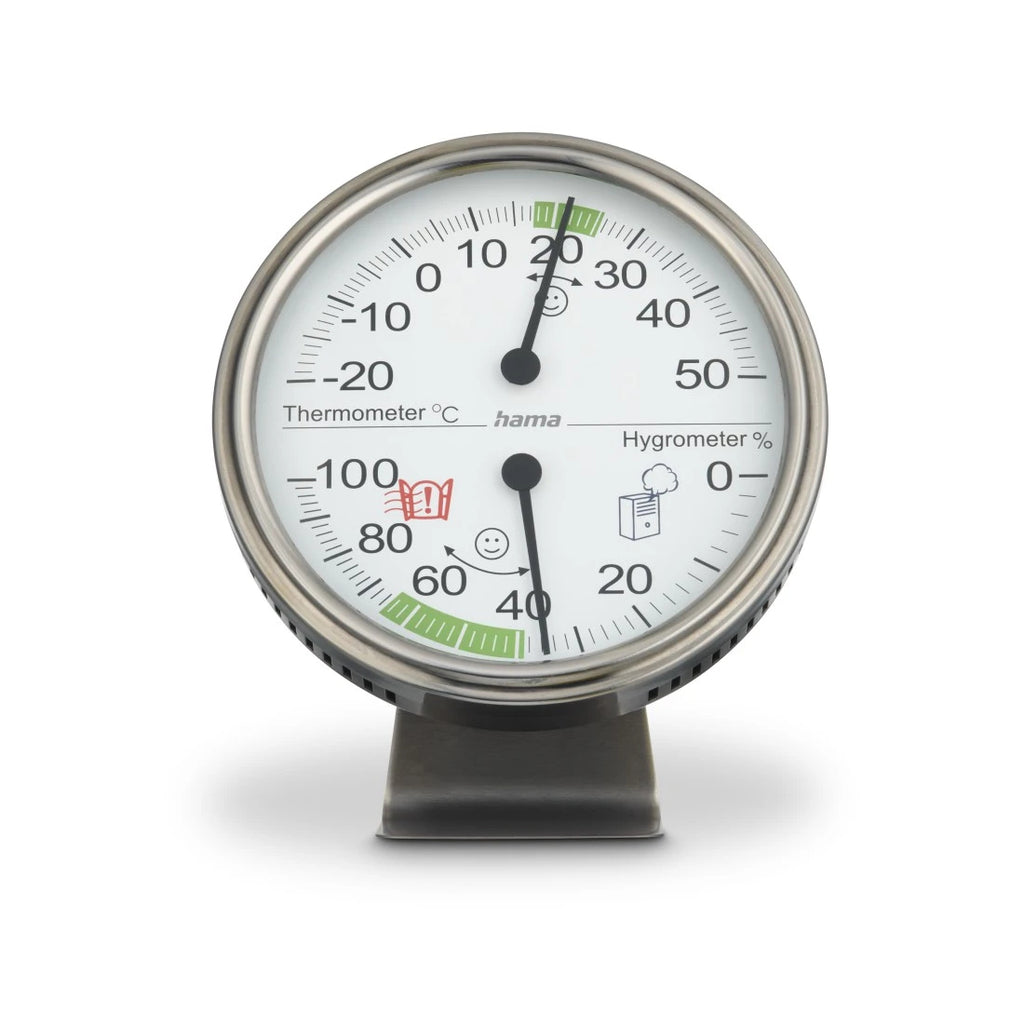 Hama Tahiti Interior Sensor de temperatura y humedad Termómetro universal analógico