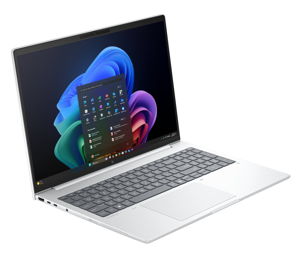 HP EliteBook 8 G1i Next Gen AI PC Wolf Pro Security Edition Copilot+ PC Intel Core Ultra 7 256V Laptop 40.6 cm (16") WUXGA 16 GB LPDDR5x-SDRAM 512 GB SSD Wi-Fi 7 (802.11be) Windows 11 Pro Silver (2)