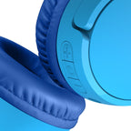 Auriculares con diadema con micro - en oreja - Bluetooth - inalámbrico, cableado - conector de 3,5 mm - azul
