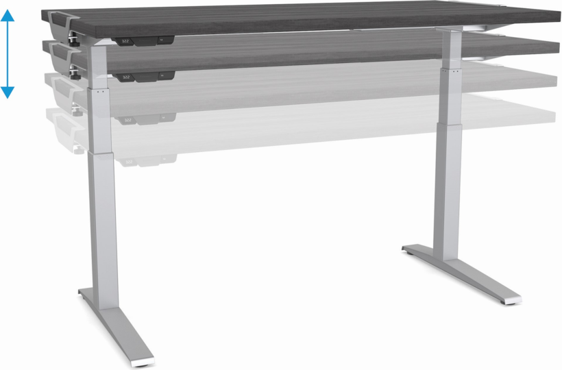 Estructura escr. Fellowes Levado plata (3)