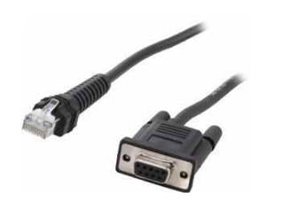 Zebra CBA-RF5-S07ZAR cable de serie Negro 0,82296 m DB-9 RJ-45