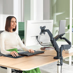 Leitz 65380089 soporte para monitor 81,3 cm (32") Escritorio Gris Oscuro (5)