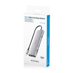AISENS ASUC-8P033-GR base para portátil y replicador de puertos Alámbrico USB 3.2 Gen 1 (3.1 Gen 1) Type-C (8)