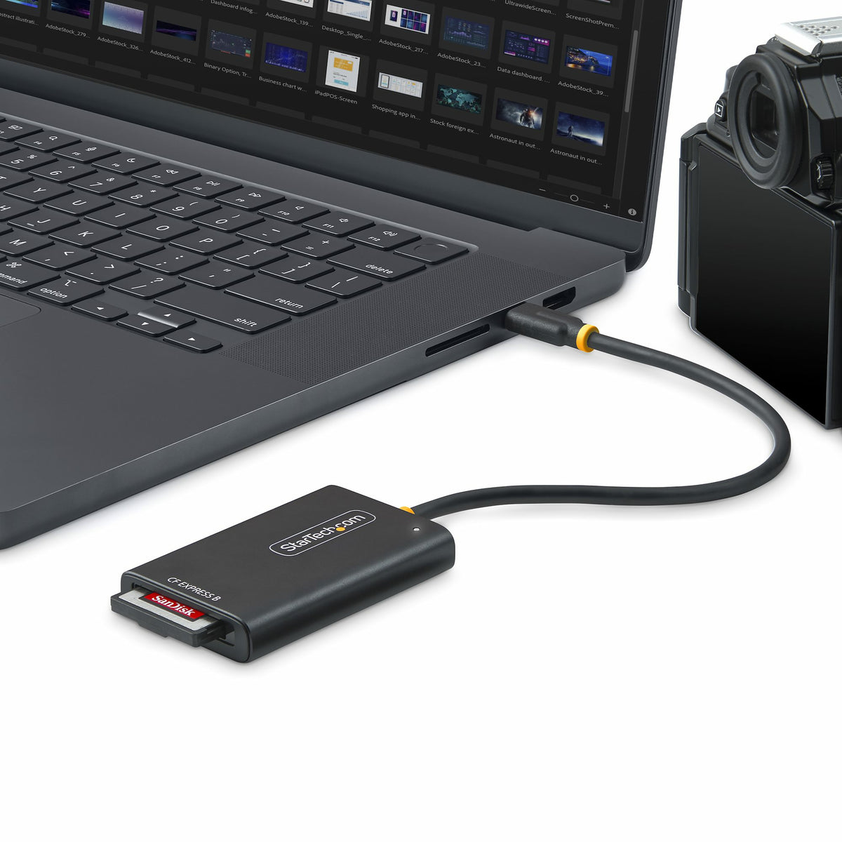 StarTech.com 1B-USB-C-CFE-ADAPTER lector de tarjeta USB 3.2 Gen 2 Type-C Negro