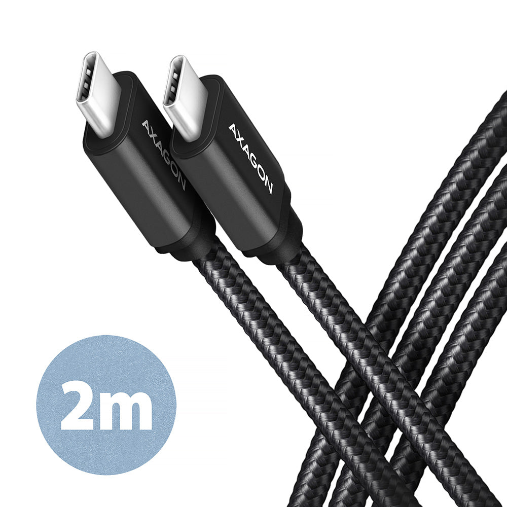 Axagon BUCM3-CM20AB cable USB USB 3.2 Gen 1 (3.1 Gen 1) 2 m USB C 5 Gbit/s 60 W Negro