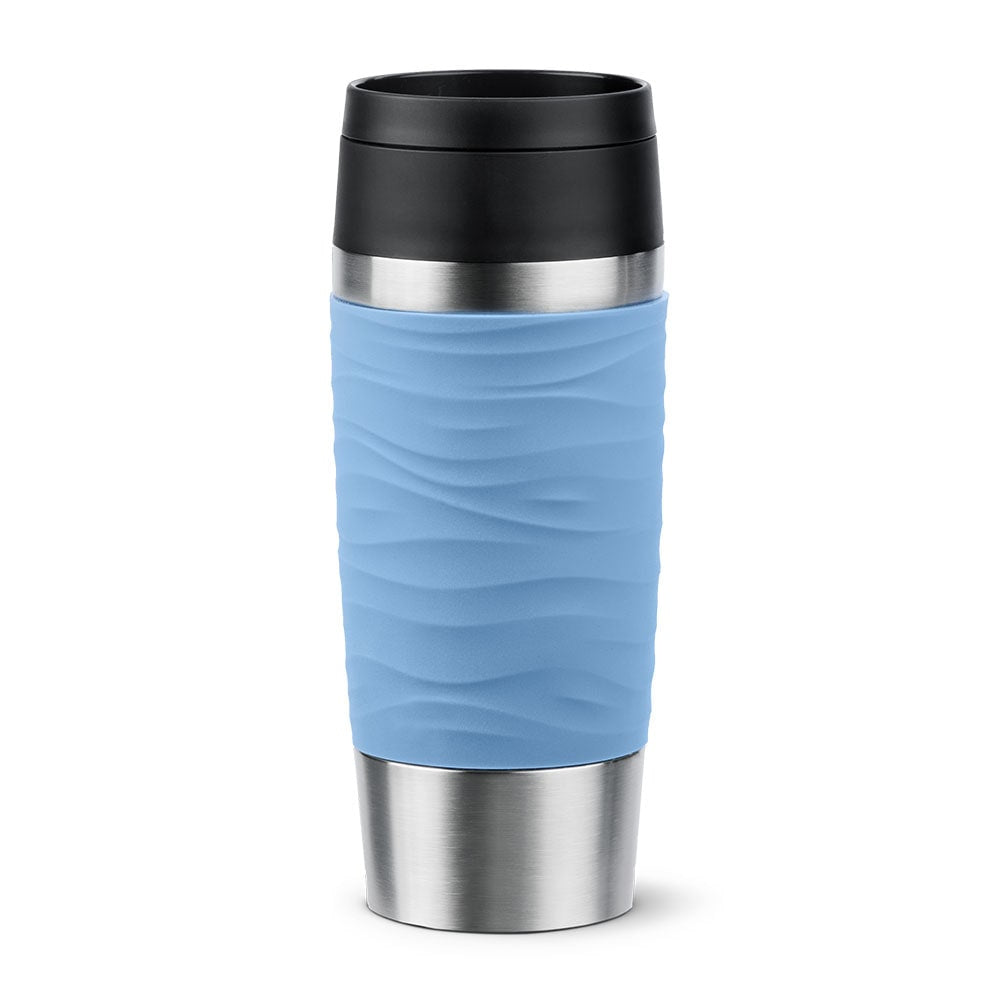 EMSA Travel Mug Waves 36 ml Azul, Acero inoxidable