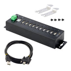 StarTech.com USB210AIND-USB-A-HUB hub de interfaz USB 2.0 Type-B 480 Mbit/s Negro (7)