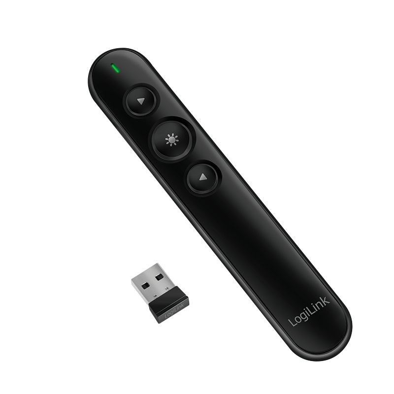 LogiLink ID0190 apuntador inalámbricos RF Negro