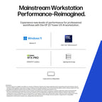 HP Z2 Tower G1i Intel Core Ultra 9 285K 64 GB DDR5-SDRAM 1 TB SSD NVIDIA RTX PRO 4000 Blackwell Windows 11 Pro Workstation AI Workstation, AI PC Black (8)
