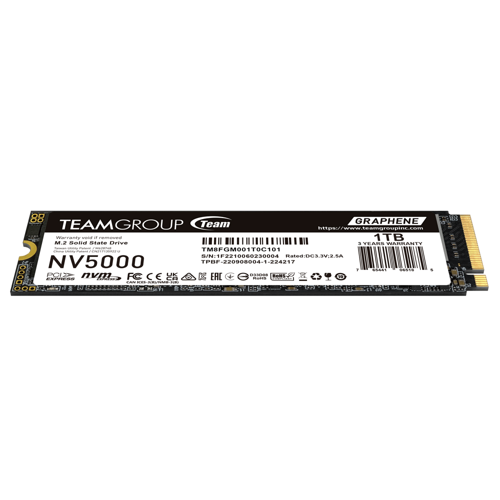 Team Group NV5000 1TB M.2 PCI Express 4.0 NVMe 3D