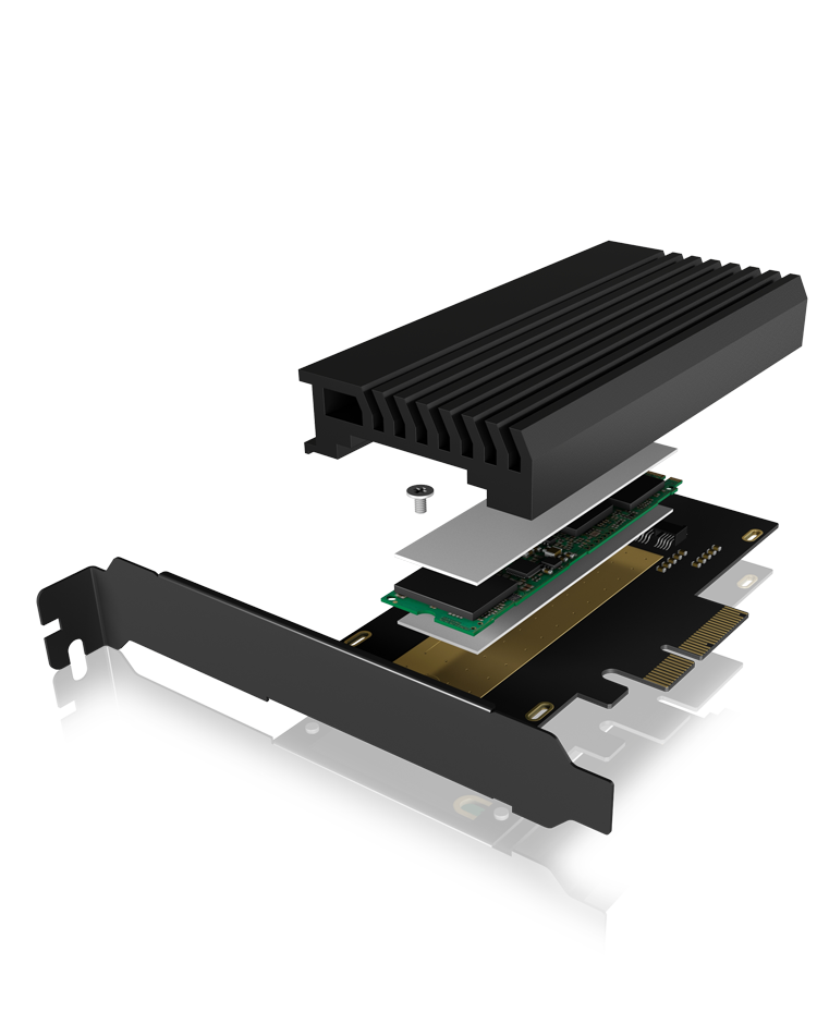 RaidSonic ICY BOX IB-PCI214M2-HSL - in