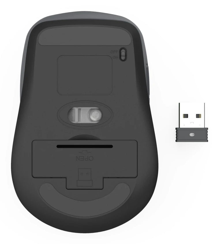 Hama WM-450 ratón Oficina Mano derecha RF Wireless + Bluetooth Óptico 1600 DPI (7)