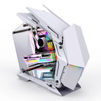 Jonsbo MOD-3 caja mini Micro-ATX de exhibición blanca con cristal templado