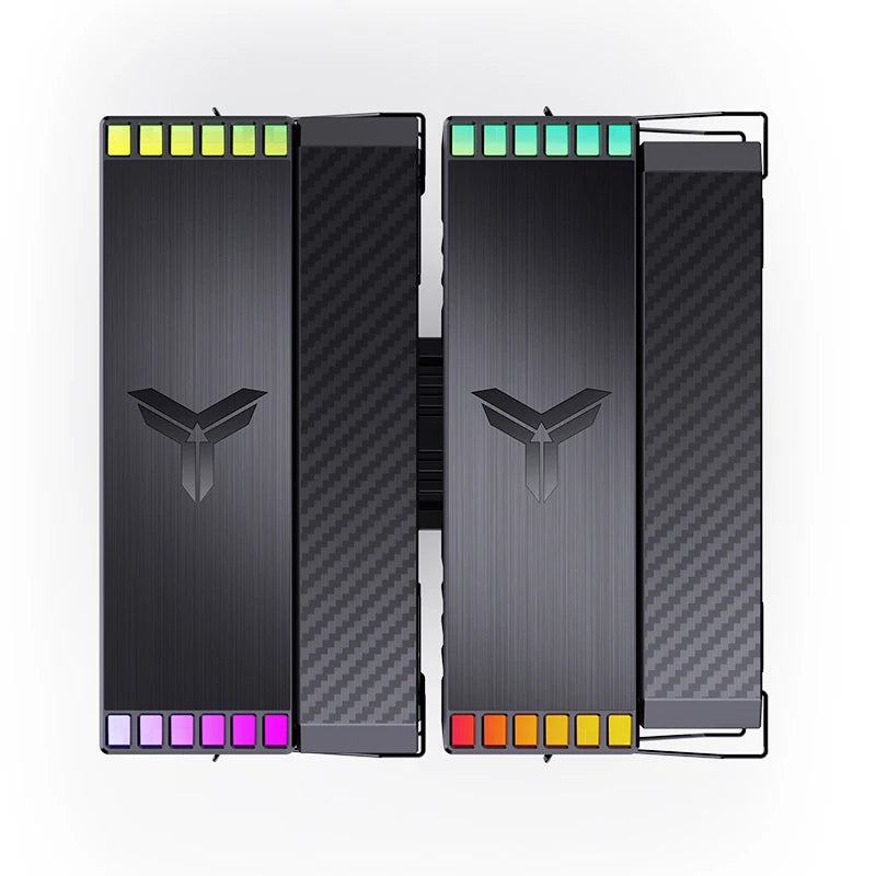 Jonsbo HX6280 refrigerador de aire para CPU de doble torre RGB negro - 130mm