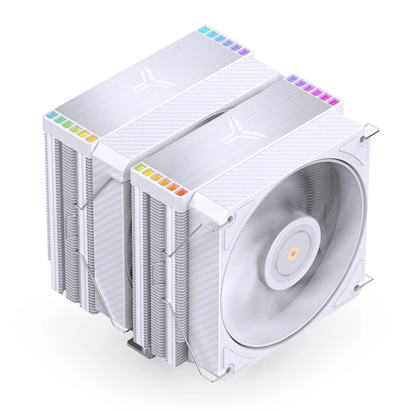 Jonsbo HX6280 refrigerador de aire para CPU de doble torre RGB blanco - 130mm