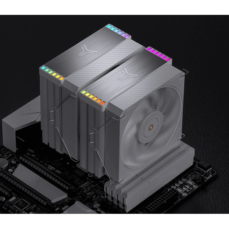 Jonsbo HX6280 refrigerador de aire para CPU de doble torre RGB blanco - 130mm
