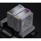 Jonsbo HX6280 refrigerador de aire para CPU de doble torre RGB blanco - 130mm