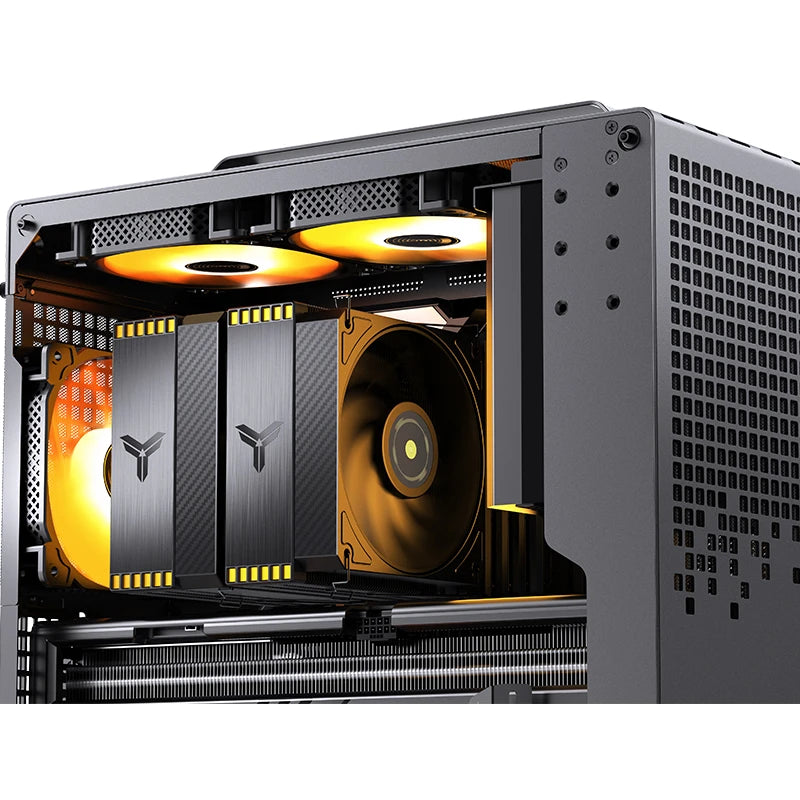 Jonsbo HX6280 refrigerador de aire para CPU de doble torre RGB negro - 130mm