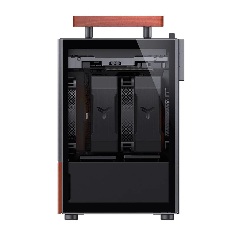 Jonsbo T6 Midi Tower Negro, Madera