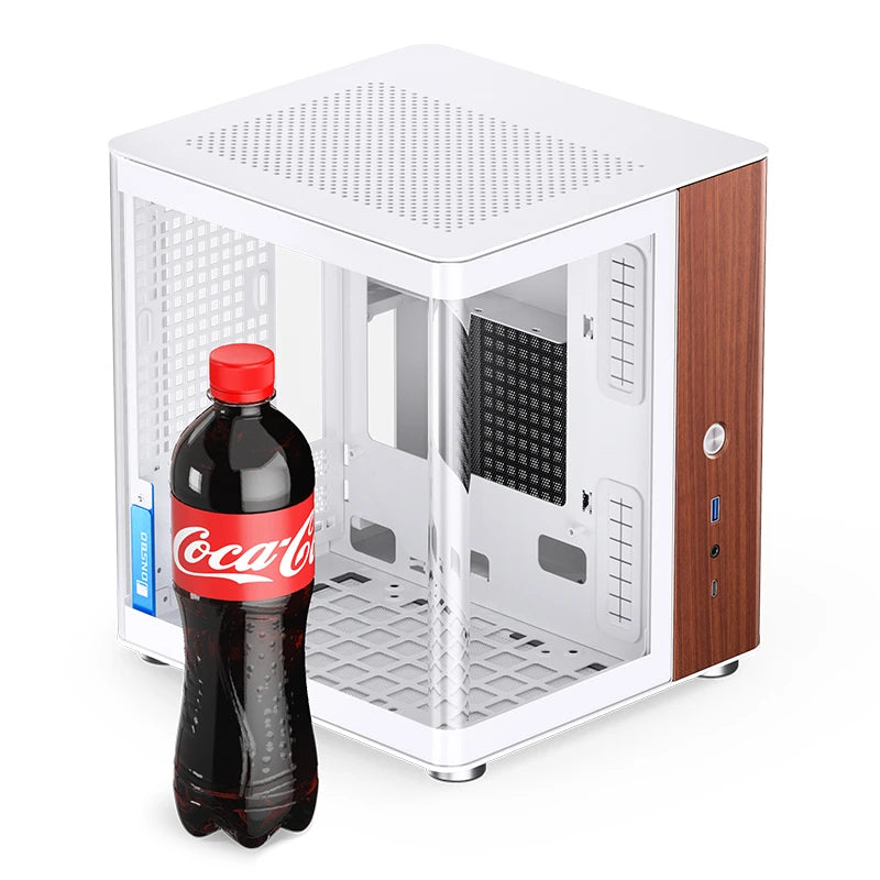 Jonsbo TK-0 caja Mini-ITX con cristal templado - Blanco