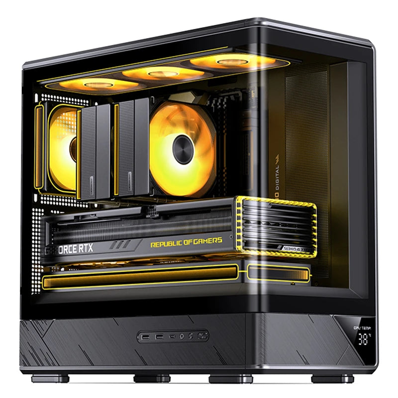 Jonsbo D200 Midi-Tower Caja gaming mATX - Negro