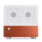 Jonsbo V12 caja mini torre panorámica Micro-ATX - Blanco
